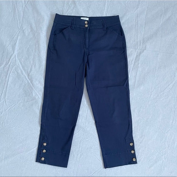 Charter Club Button-Cuff Tummy Control Capri Pants - 8 - Picture 3 of 10